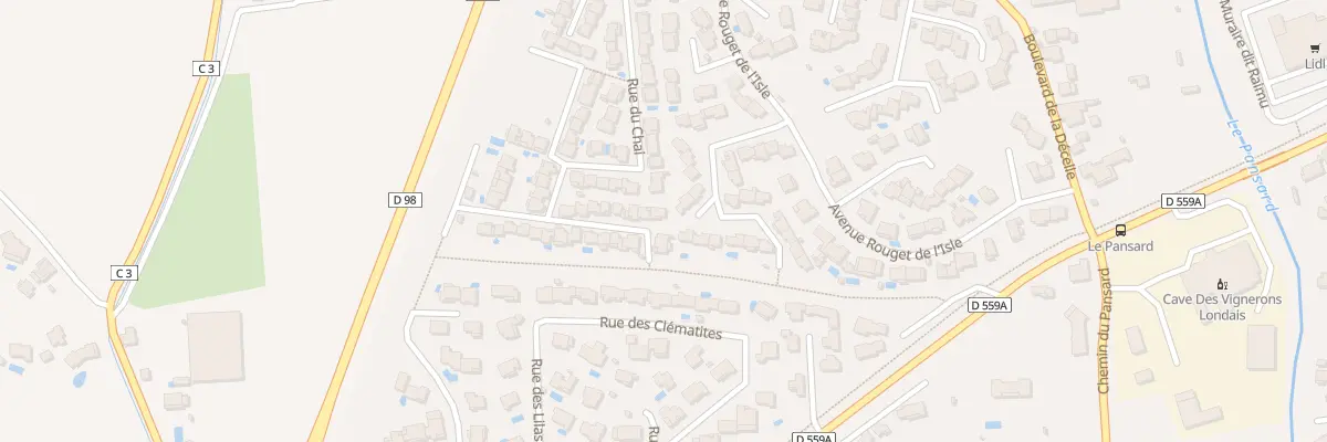 Plan du 127 Rue des Pampres à La Londe-les-Maures
