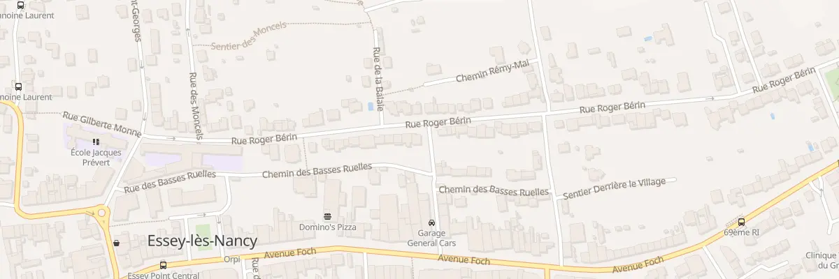 Plan du 36 Rue Roger Bérin à Essey-lès-Nancy