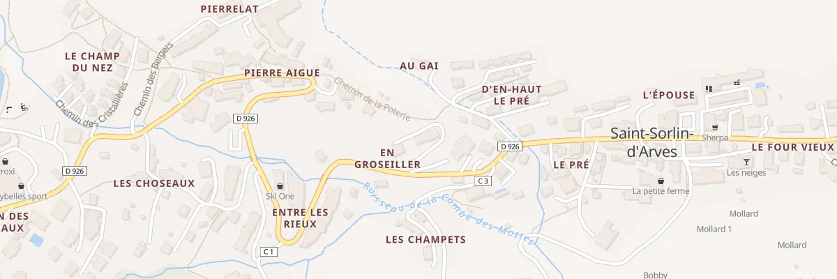 Plan du 2852 Rte du Col de la Croix de Fer à Saint-Sorlin-d’Arves