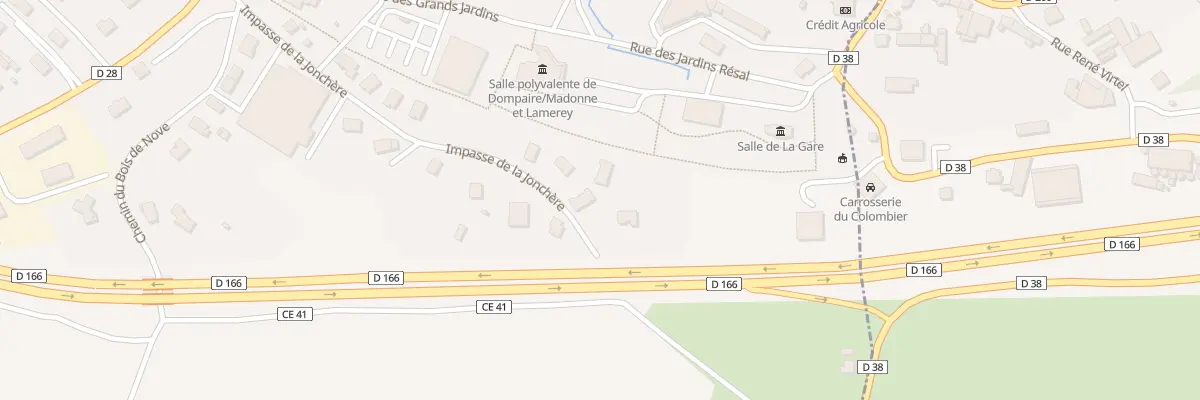 Plan du 285 Imp de la Jonchère à Dompaire