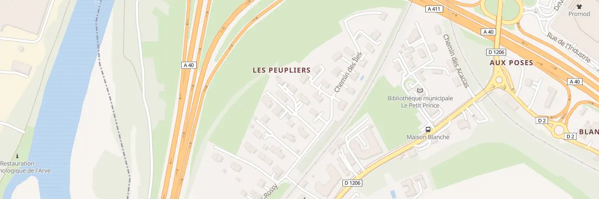 Plan du 44 Imp des Lilas à Étrembières