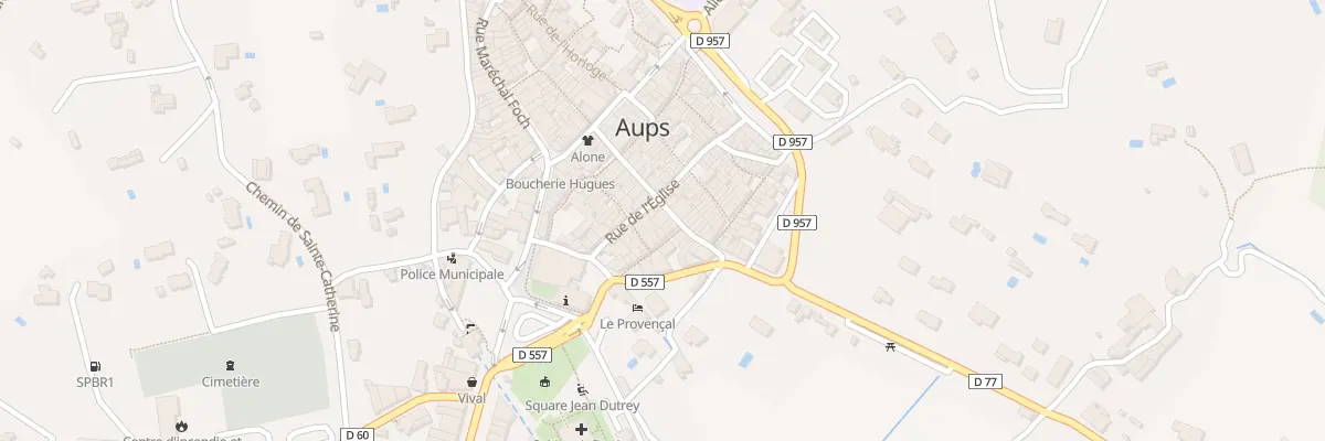 Plan du 16 Rue Jules Philibert à Aups
