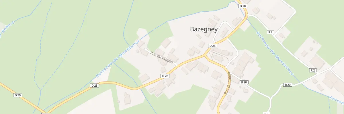 Plan du 4 Rue du Moulin à Bazegney