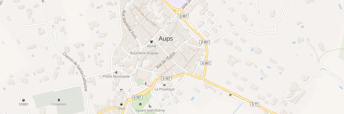 Plan du 12 Rue de l’Eglise à Aups