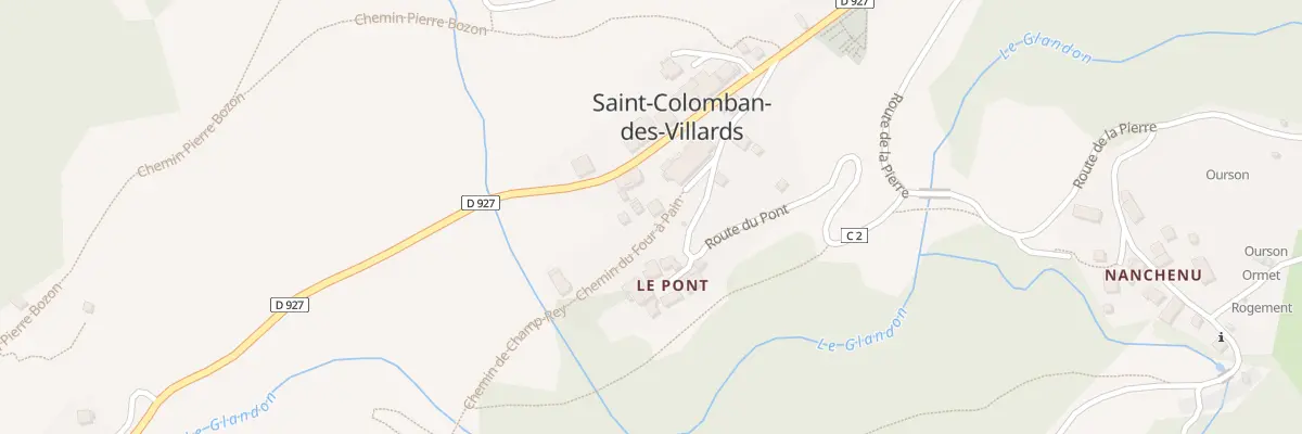 Plan du 5010 Chef Lieu à Saint-Colomban-des-Villards