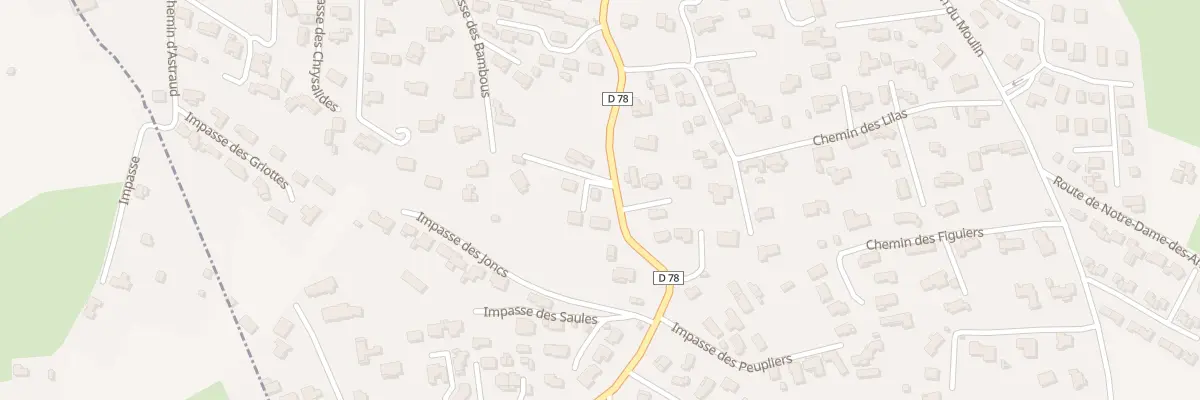 Plan du 33 Imp des Rossignols à Pignans