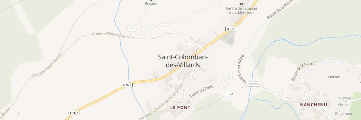 Plan du 5387 Chef Lieu à Saint-Colomban-des-Villards