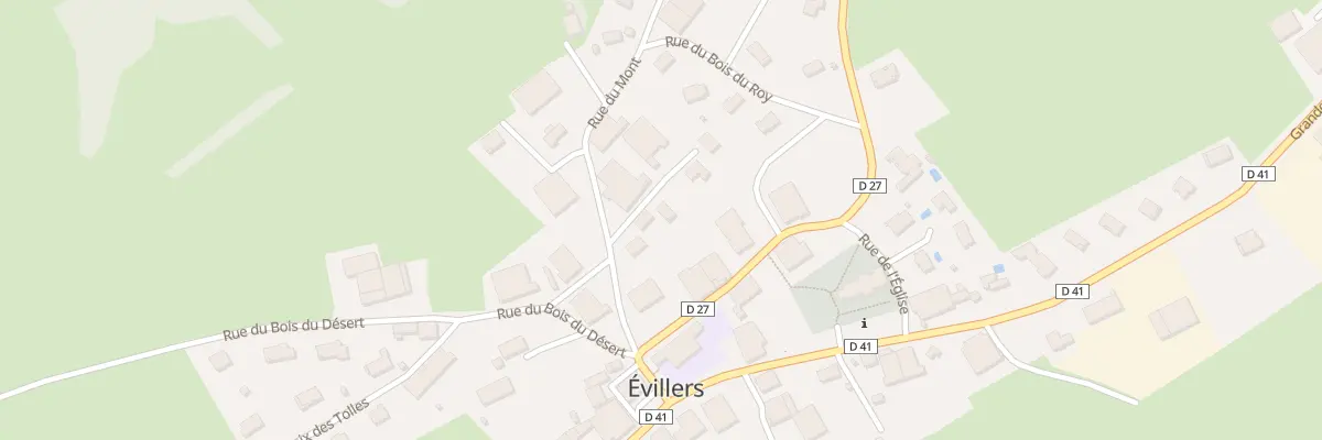 Plan du 6 Rue du Mont à Évillers