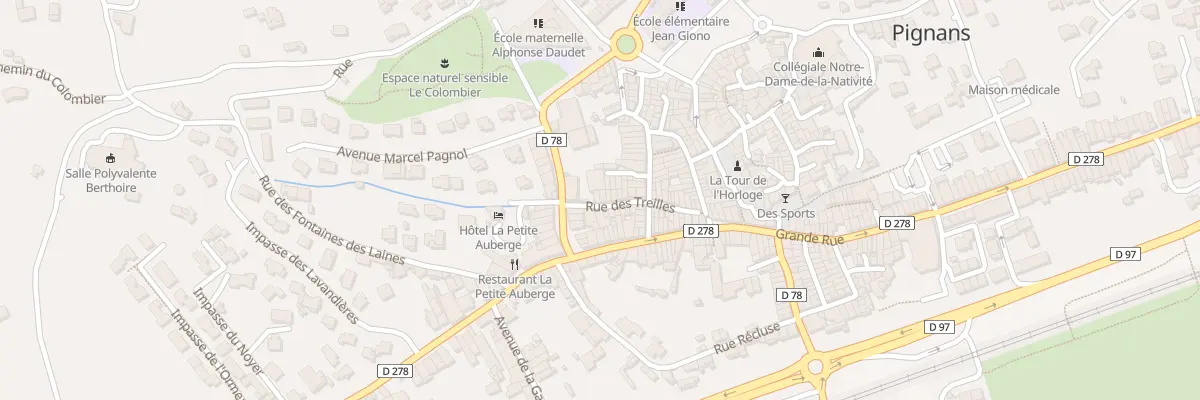 Plan du 26 Rue des Treilles à Pignans