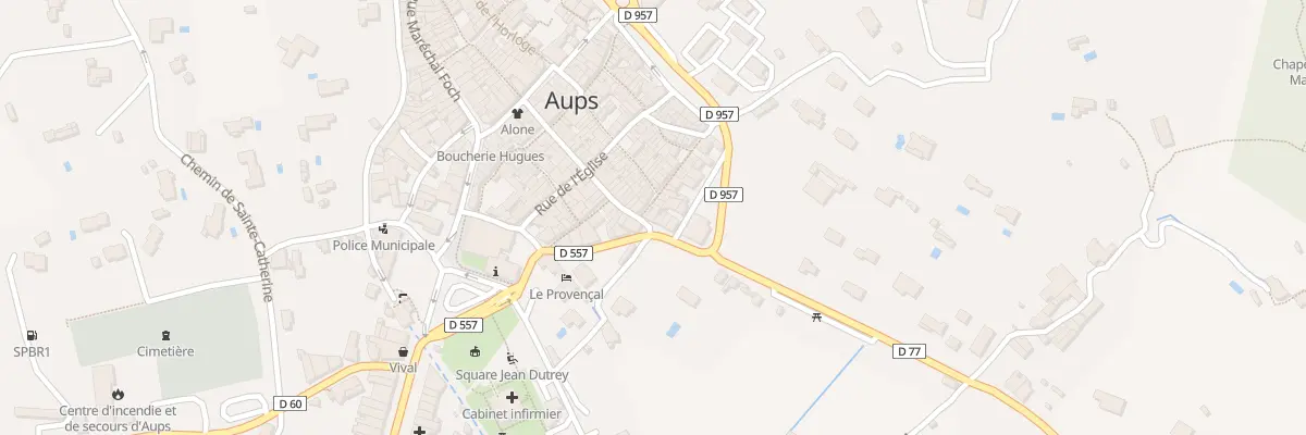 Plan du 11 Rue Voltaire à Aups
