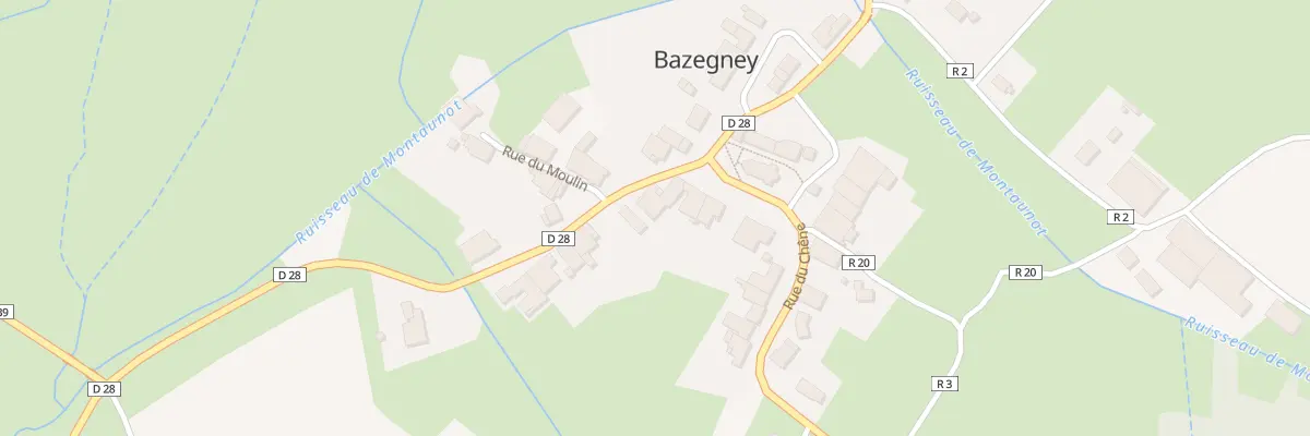 Plan du 1 Gr Grande Rue à Bazegney