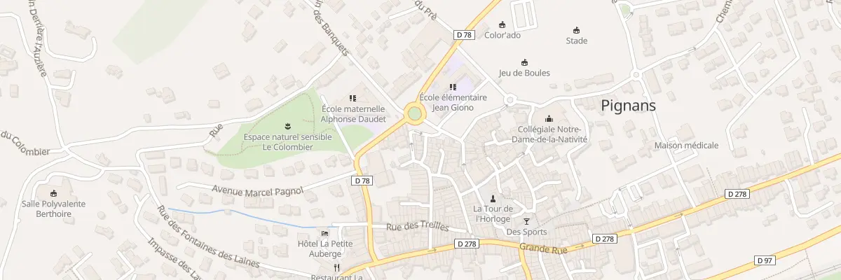 Plan du 5454 Pl des Ecoles à Pignans