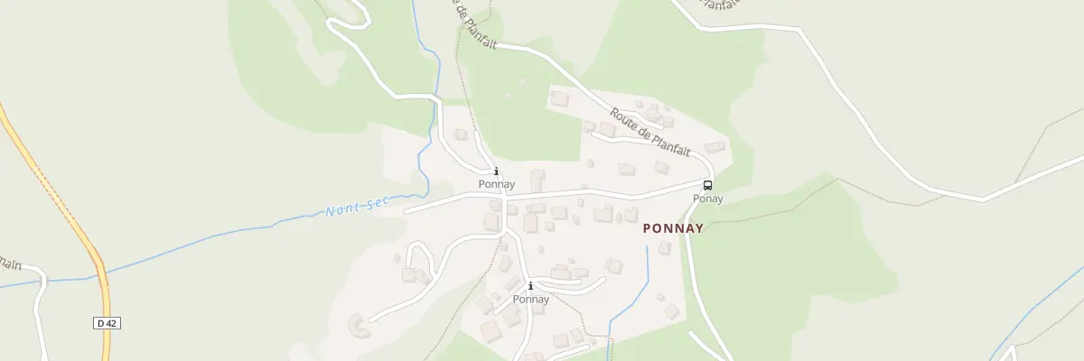Plan du 176 Che Rural de Ponnay à Talloires-Montmin
