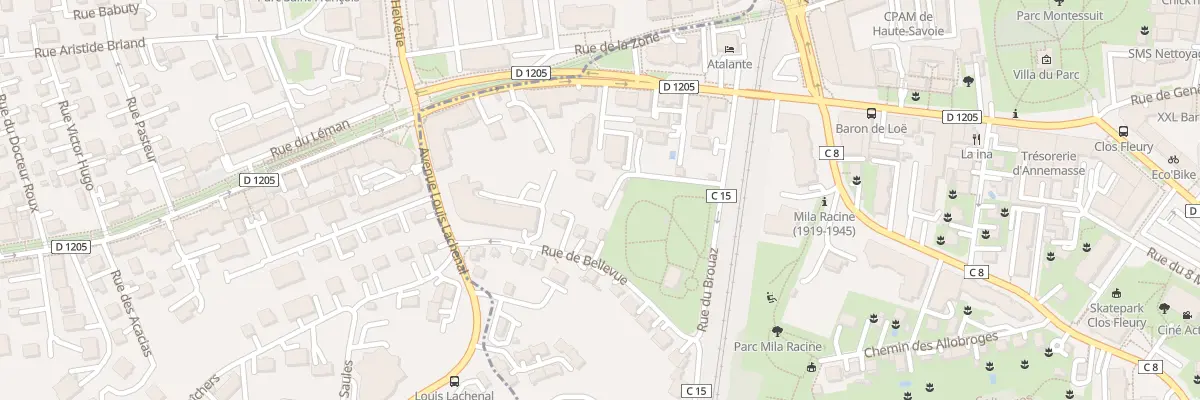 Plan du 4B Rue du Brouaz à Annemasse