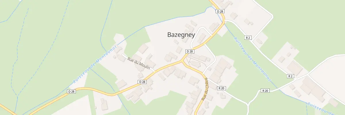 Plan du 1 Pl de l’Eglise à Bazegney