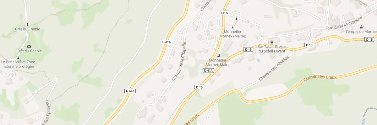 Plan du 110 Che de la Chapelle (Mornex) à Monnetier-Mornex