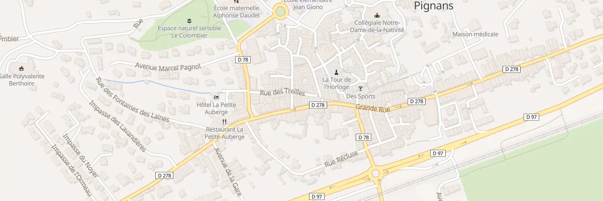 Plan du 5348 Gr Grande Rue à Pignans