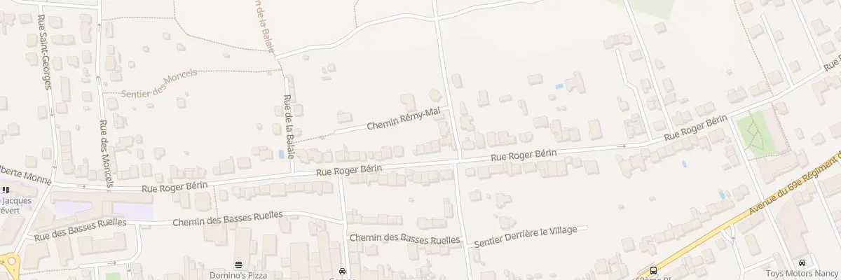 Plan du 59 Rue Roger Bérin à Essey-lès-Nancy