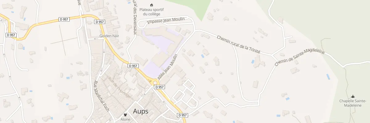Plan du 9128 Les Aires à Aups