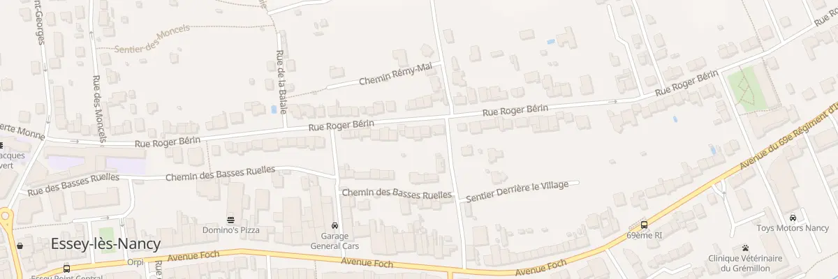Plan du 58 Rue Roger Bérin à Essey-lès-Nancy