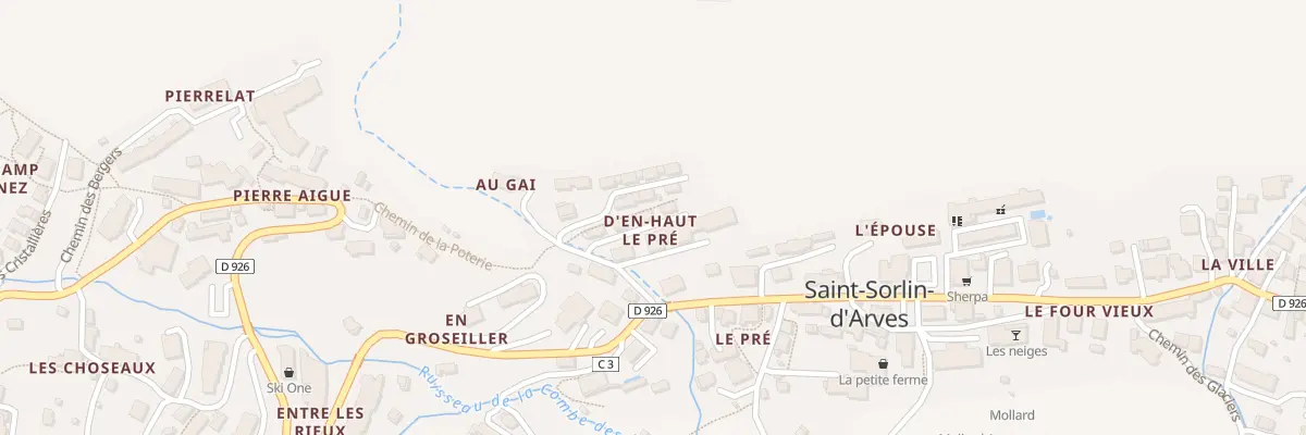 Plan du 63 Che d’en Haut le Pré à Saint-Sorlin-d’Arves