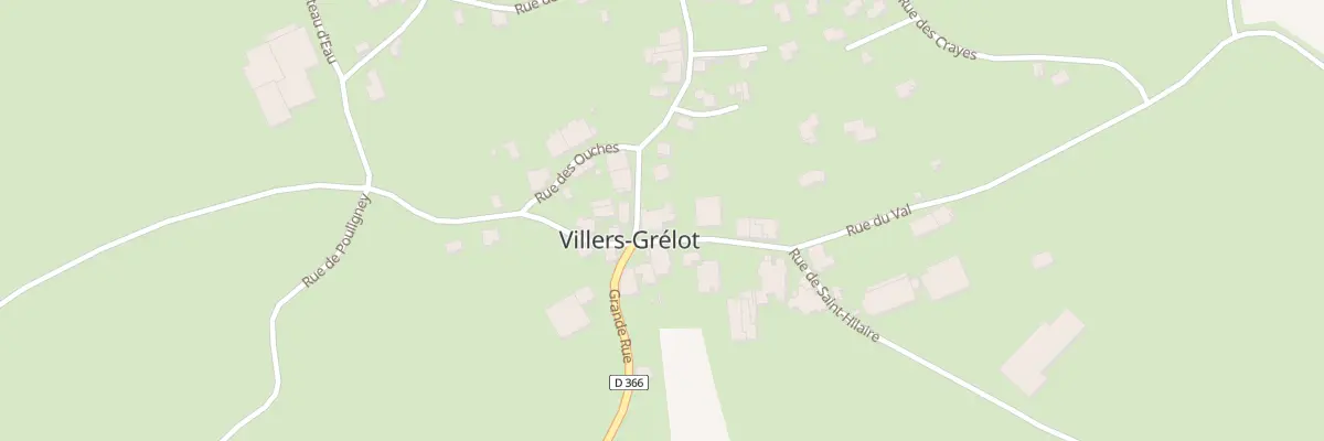 Plan du 21 Gr Grande Rue à Villers-Grélot