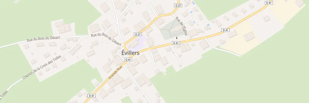 Plan du 52 Gr Grande Rue à Évillers