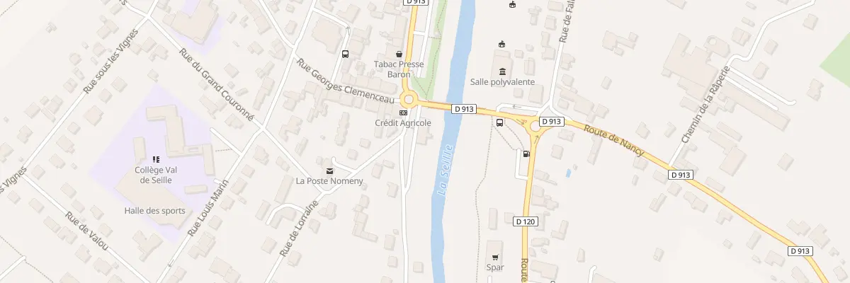 Plan du 1 Rue du Grand Couronné à Nomeny