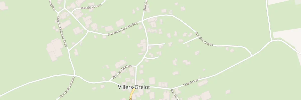 Plan du 9 Gr Grande Rue à Villers-Grélot
