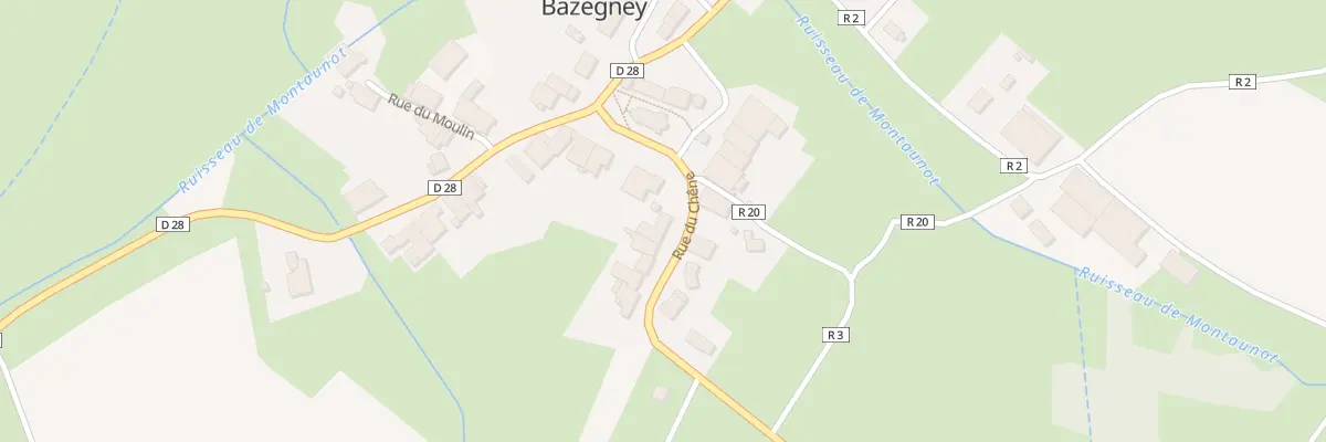 Plan du 2 Rue du Chêne à Bazegney