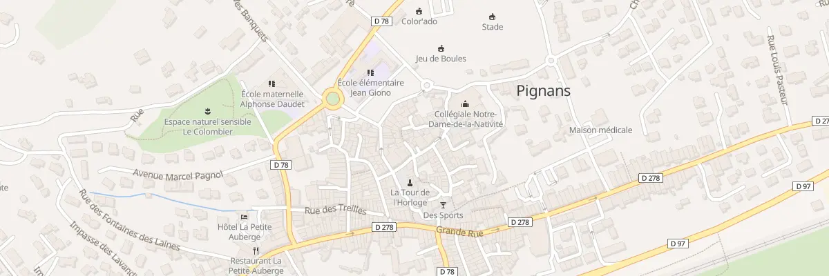 Plan du 5185 Rue Cotte Paille à Pignans