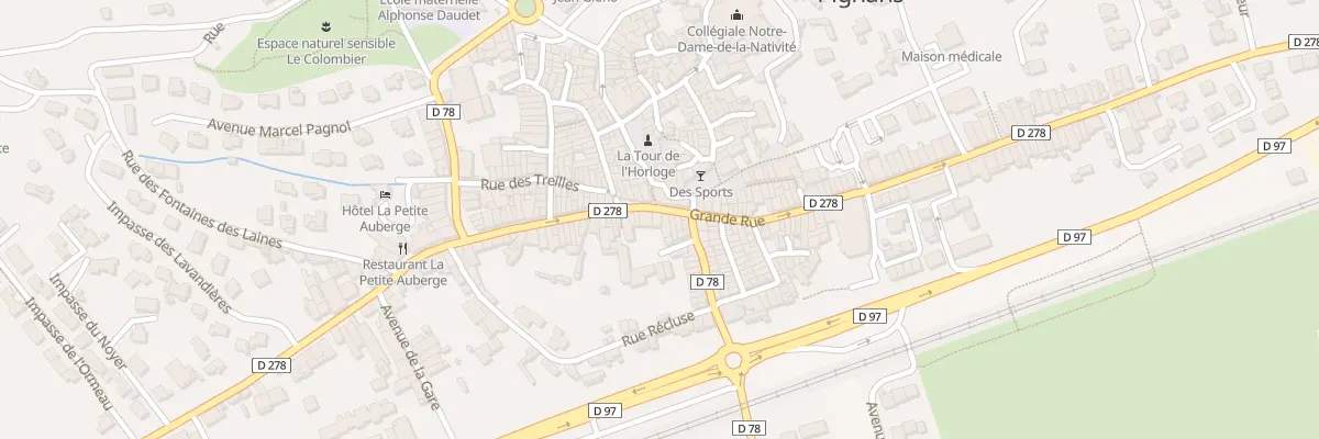 Plan du 96 Gr Grande Rue à Pignans