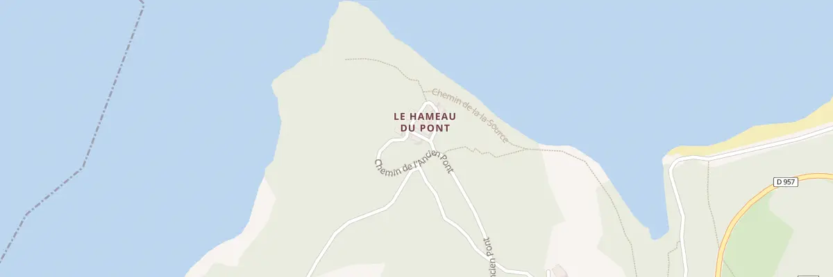 Plan du 9000 Le Pont à Aiguines