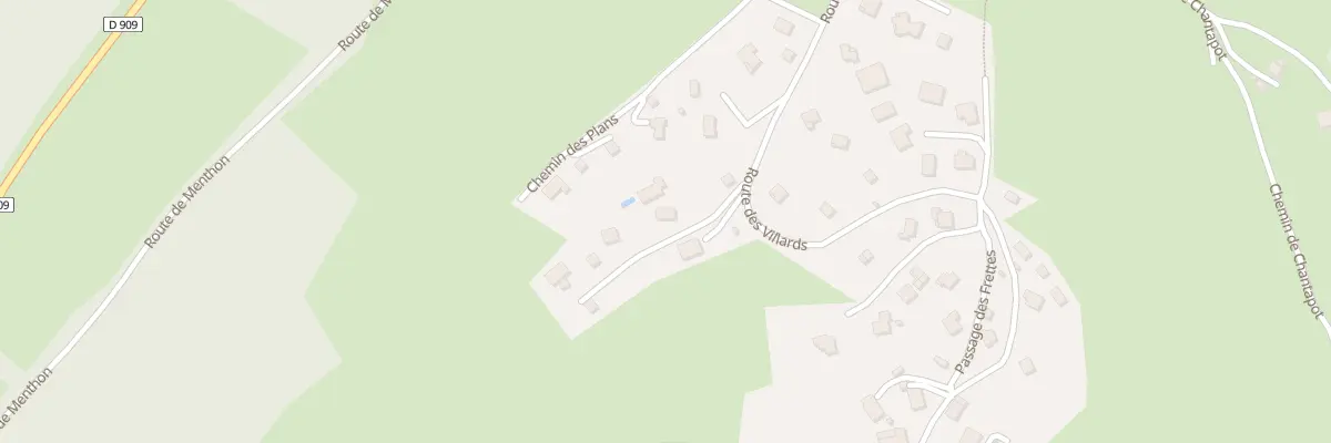 Plan du 820 Rte des Villards à Alex