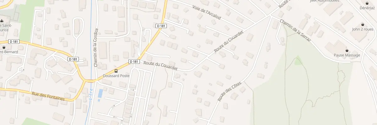 Plan du 183 Rte du Couardet à Doussard