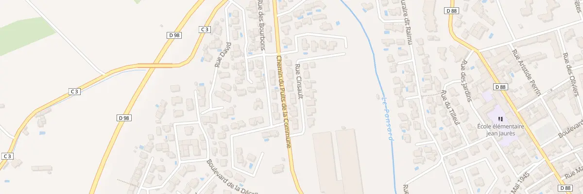 Plan du 328 Rue Cinsault à La Londe-les-Maures