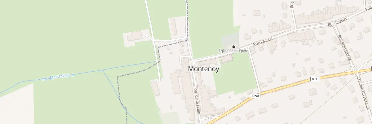 Plan du 4 Rue de la Halle à Montenoy