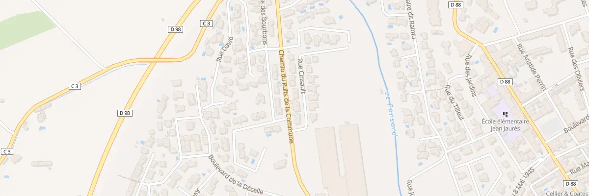 Plan du 340 Rue Cinsault à La Londe-les-Maures