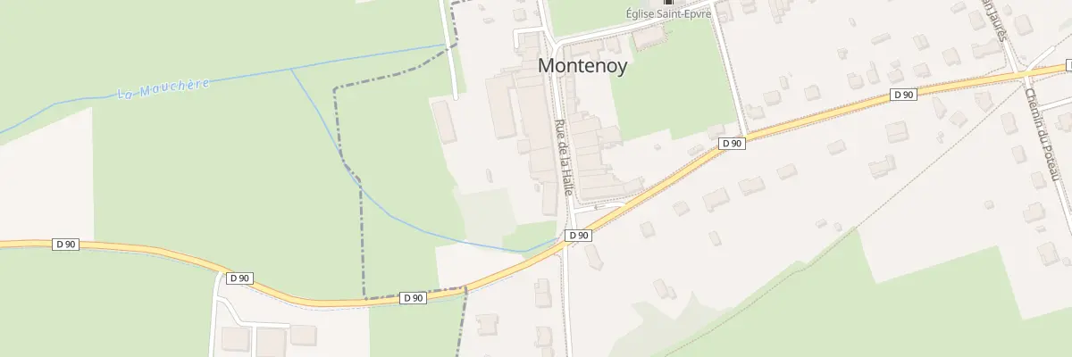 Plan du 14 Rue de la Halle à Montenoy