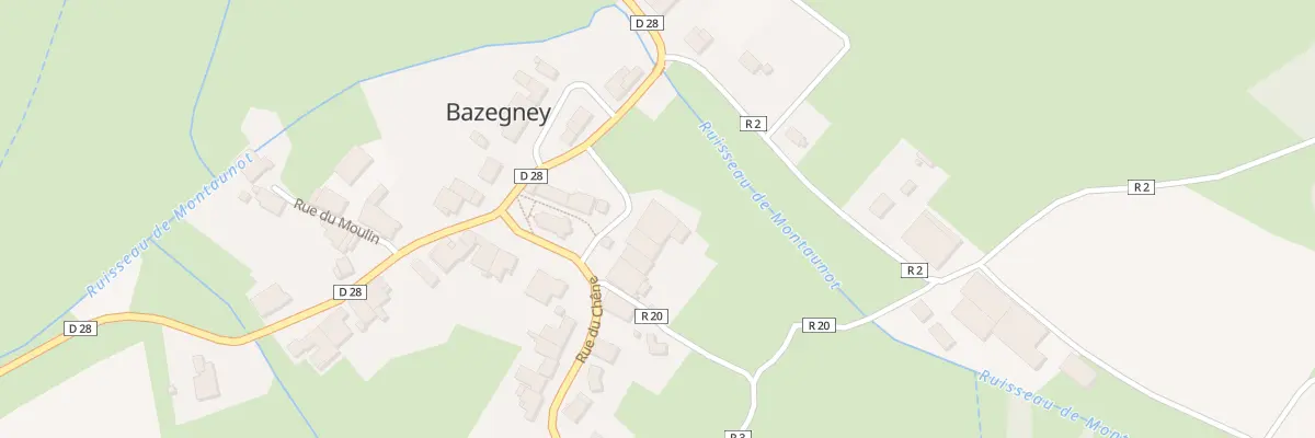 Plan du 1 Rue du Chêne à Bazegney
