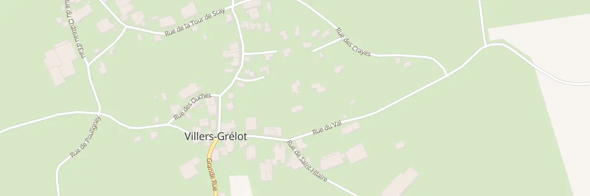 Plan du 13 Rue du Val à Villers-Grélot