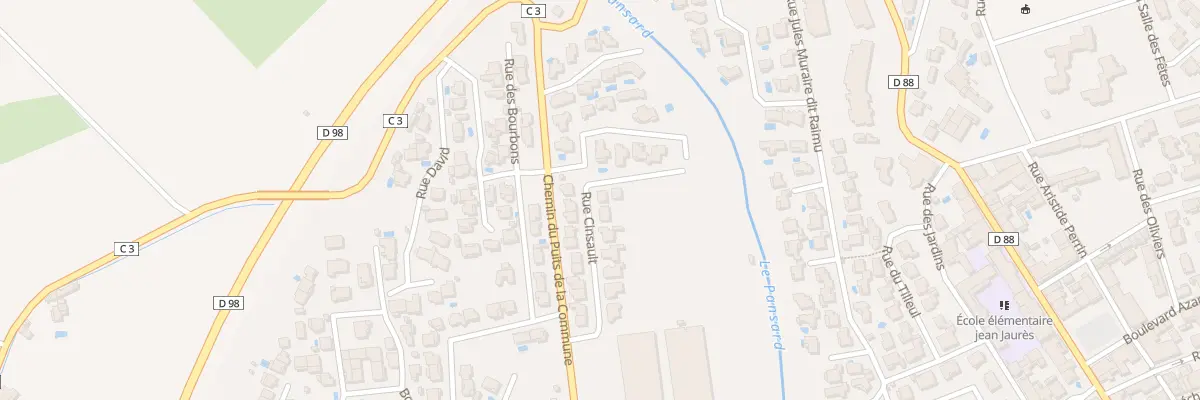 Plan du 245 Rue Cinsault à La Londe-les-Maures
