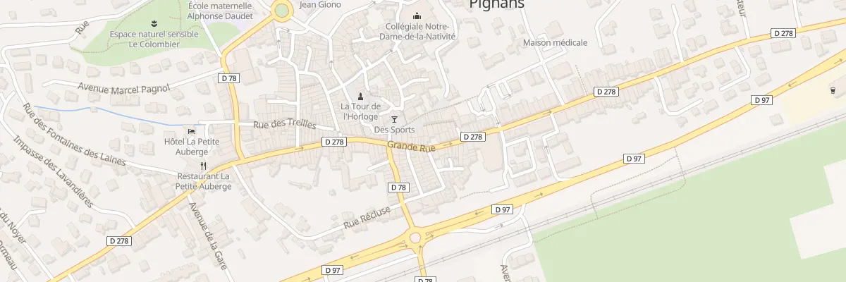 Plan du 83 Gr Grande Rue à Pignans