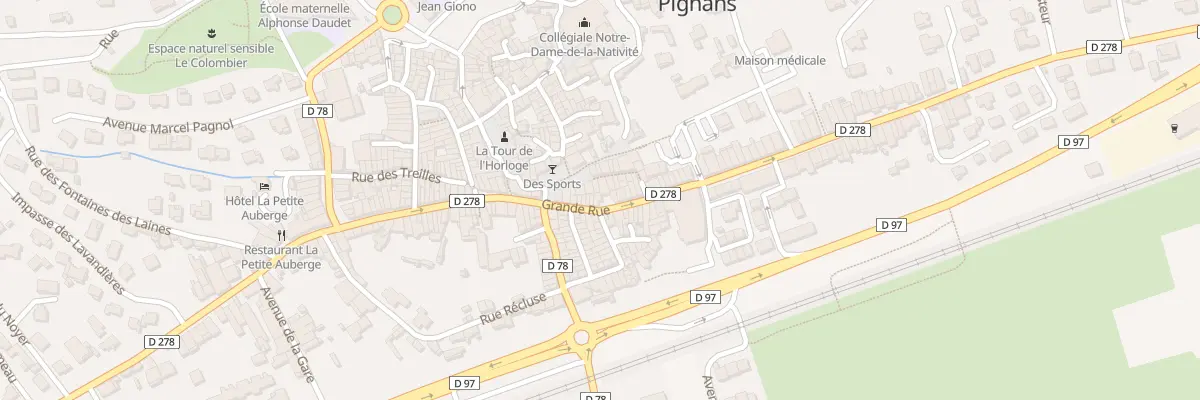 Plan du 85 Gr Grande Rue à Pignans