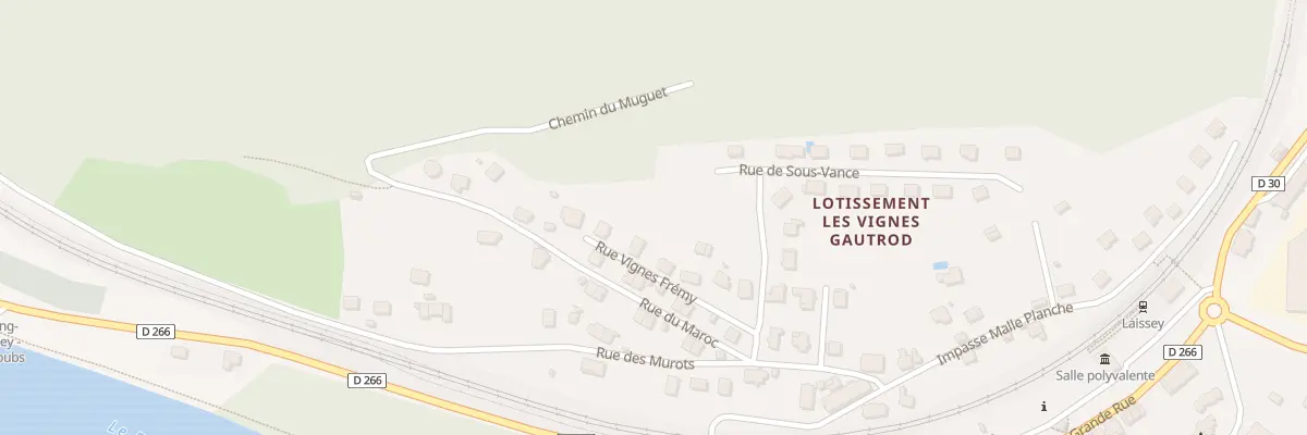 Plan du 12 Vignes Fremy à Laissey