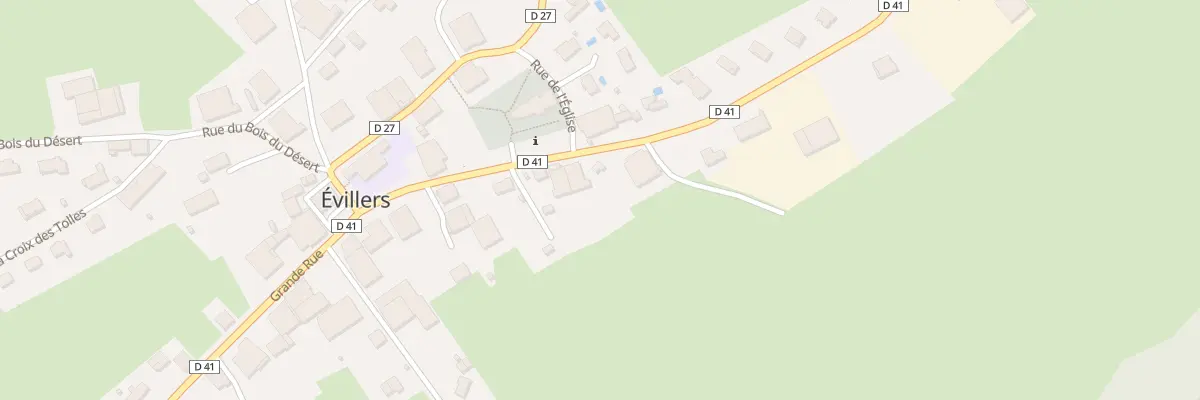 Plan du 64 Gr Grande Rue à Évillers