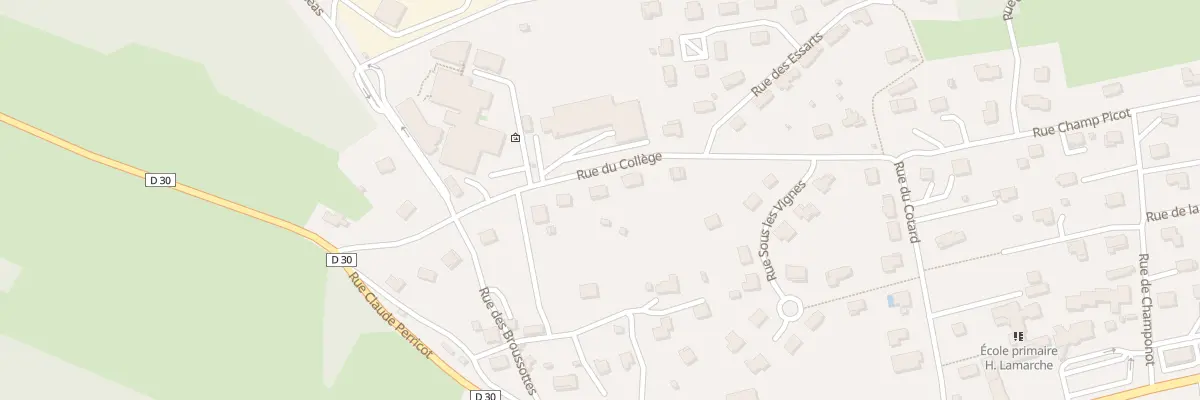 Plan du 5 Rue du Collège à Roulans