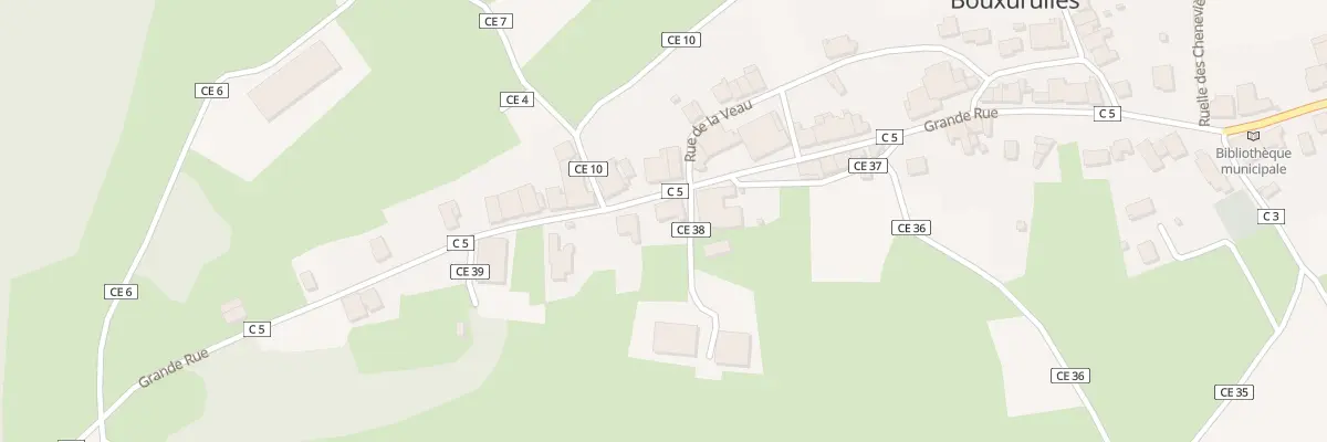 Plan du 27 Gr Grande Rue à Bouxurulles