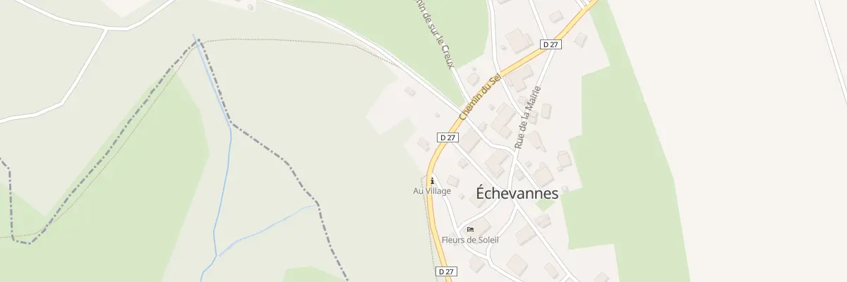 Plan du 12 Che du Sel à Échevannes