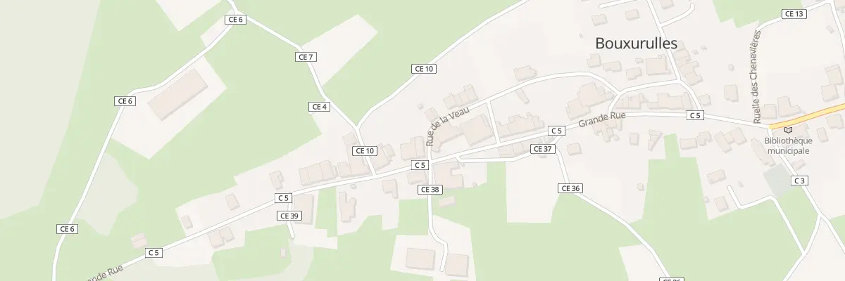 Plan du 40 Gr Grande Rue à Bouxurulles